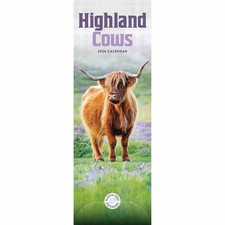 Highland Cows Slim Calendar