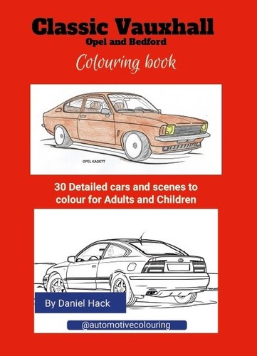Classic car colouring book