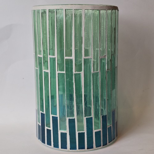 Handmade mosaic glass vase - handmade,