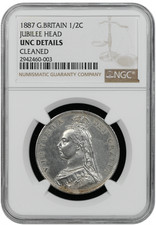 1887 Jubilee Half Crown - NGC