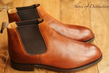 Alfred Sargent Tan Brown Leather Chelsea Boots Shoes Mens UK 9 H US 10 EU 43