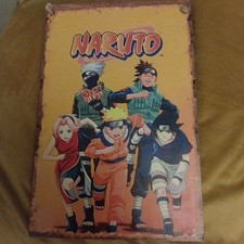 'Naruto' Manga Wall Hanging 18cm X 28cm MDF Backing