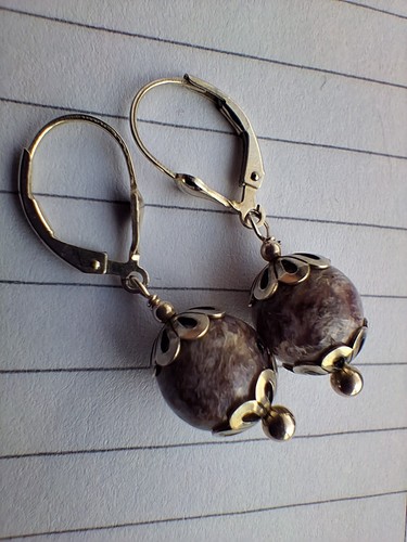 Sterling silver charoite - sterling,
