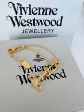 Vivienne Westwood Nana Classic Safety pin Saturn Gold Bracelet Collection Gift