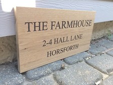  Personalised Oak House Sign