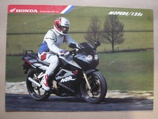 Honda 1992 UK Mopeds and 125's Sales brochure 8 pages NSR125 CG125 MTX125 C90.