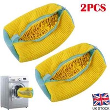 2pcs Shoe Washing Machine Bag for Washing Machine Zipper Cleaning Bag Reusable