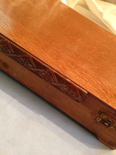 Vintage antique oak veneer - antique,