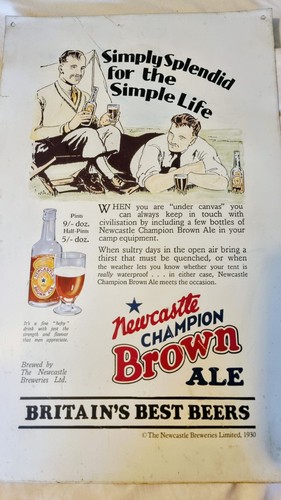 1930s newcastle brown ale - newcastle,