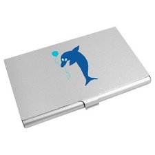'Dolphin With A Birthday Balloon' Business Card Holder (CH00040874)
