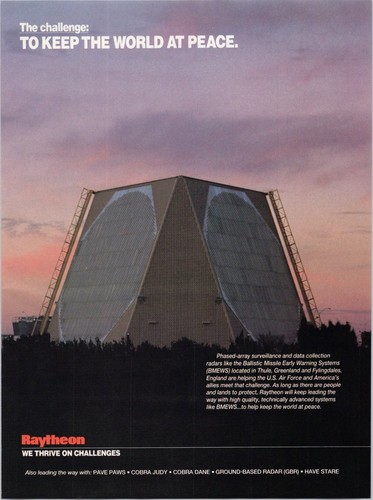 Raytheon bmews radar - radar, vintage