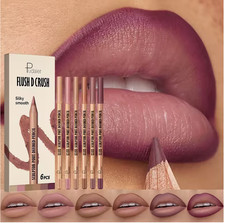 6pcs Set Lip Liner Matte Waterproof Pencil Lipstick Long Lasting Makeup Pen UK