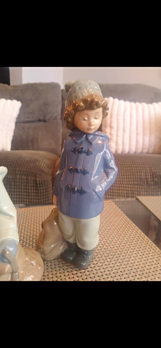 Lladró nao porcelain boy - porcelain,