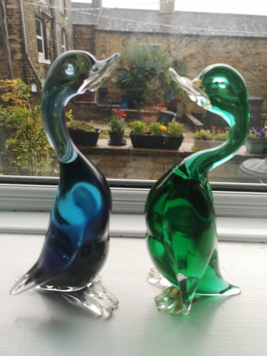Pair vintage murano art - vintage,