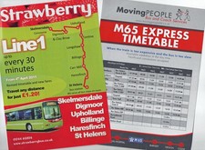 North West independents bus timetable leaflets x 7
