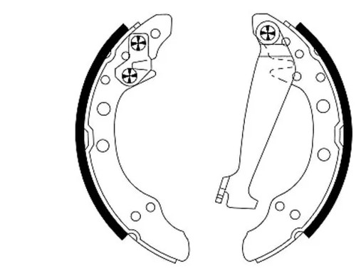 Rear brake shoe set fits - rear, fits: