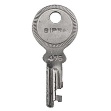 SIPRA Key 475 - Trunk Key / Suitcase / Luggage key 1¾" - Vintage Key - ref.k73