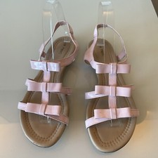 Next Patent Pink Strappy Sandles Size 5