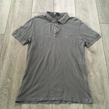 Vintage Fred Perry Shirt Mens Small Polo Grey Slim Collared Italy Made Tennis