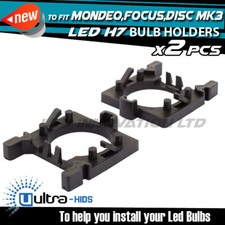 2x H7 LED Bulb Holders