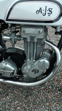 350cc AJS long stroke engine post 1958 (alternator drive side).