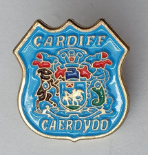 Cardiff Travel Souvenir Enamel Pin Badge.   PB6-1085