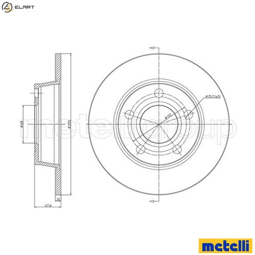 Brake disc 0806c - brake,