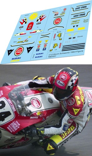 Decals for kevin schwantz - 1/12,