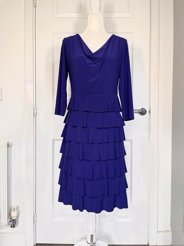 Frank lyman purple dress - lyman, size