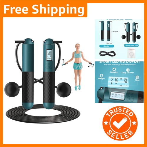Weighted cordless jump rope - weighted,