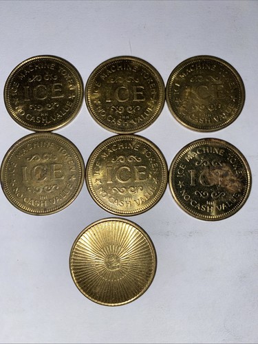 Ice machine vending coin token - machine,