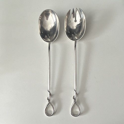 Silver plated salad - silver,