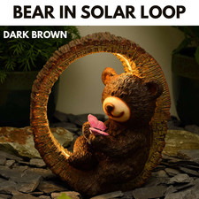 Solar bear garden ornament - solar, led