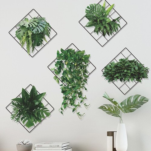 Vivid green plants grid - plants,