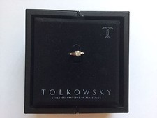Tolkowsky Ideal Cut Diamond Ring Color-H Clarity-VS2 0.37tcw With COA Stunning