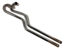 Triumph T120 TR6 650cc High Level 'Bud Ekins' Style Exhaust Pipes. Chrome Plated