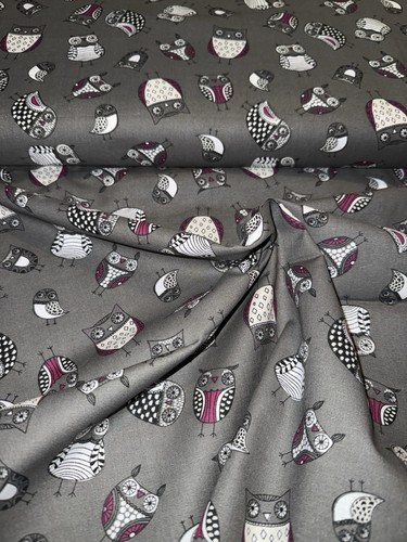 Owl print 100 cotton - m,