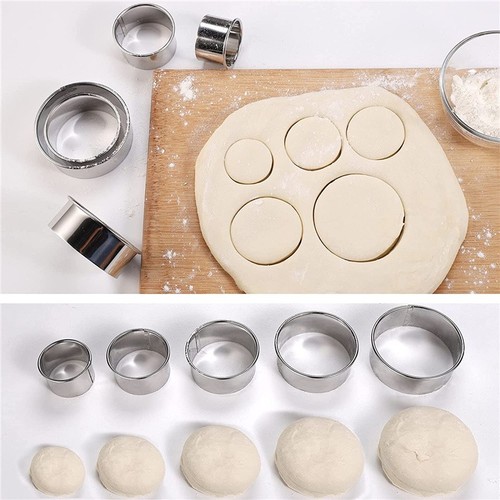 5pc stainless steel round - 5pc,
