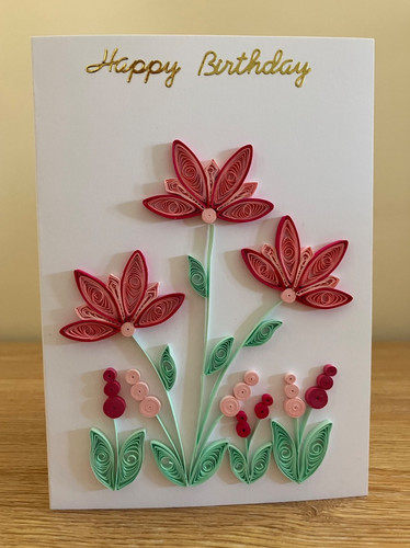 Handmade quilled birthday - handmade,