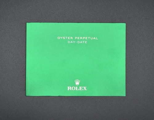 Rolex day date booklet - day-,