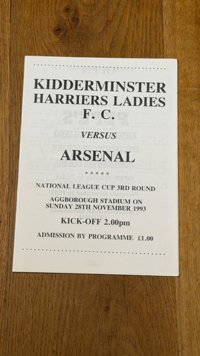 1993 kidderminster ladies v - kidderminster,