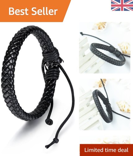 Fashionable black braided - black,