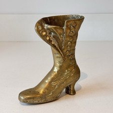 Vintage Brass Victorian Boot