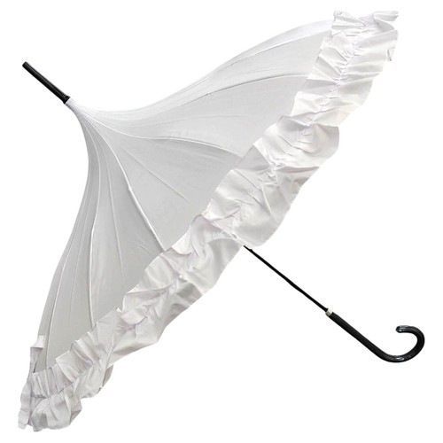 White lace trim pagoda - trim,