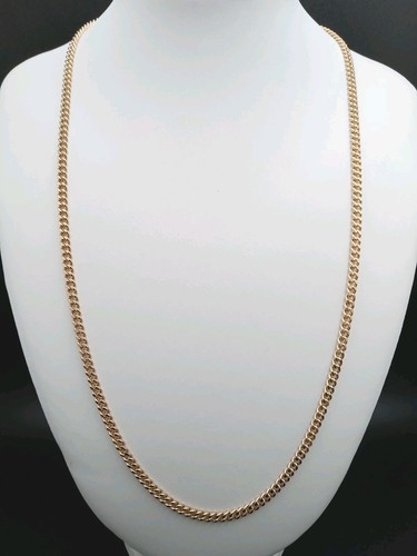 Solid 9ct gold - cuban, link
