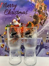 Carling Pint Glasses x 2
