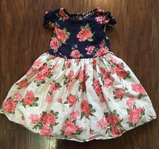 Myleene Klass Baby K Girls Rose Floral Cotton Petticoat Dress 3-4 years 104 cm  