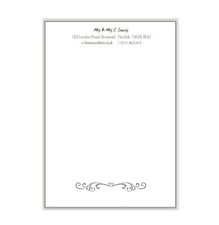 Personalised LETTERHEAD writing paper  A4 & A5 A6, letters  business stationery
