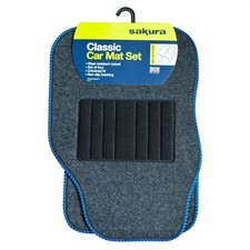 Grey Carpet Car Floor Mat Set