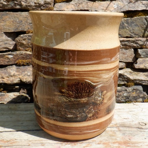 Boscastle pottery utensil jar - pottery,